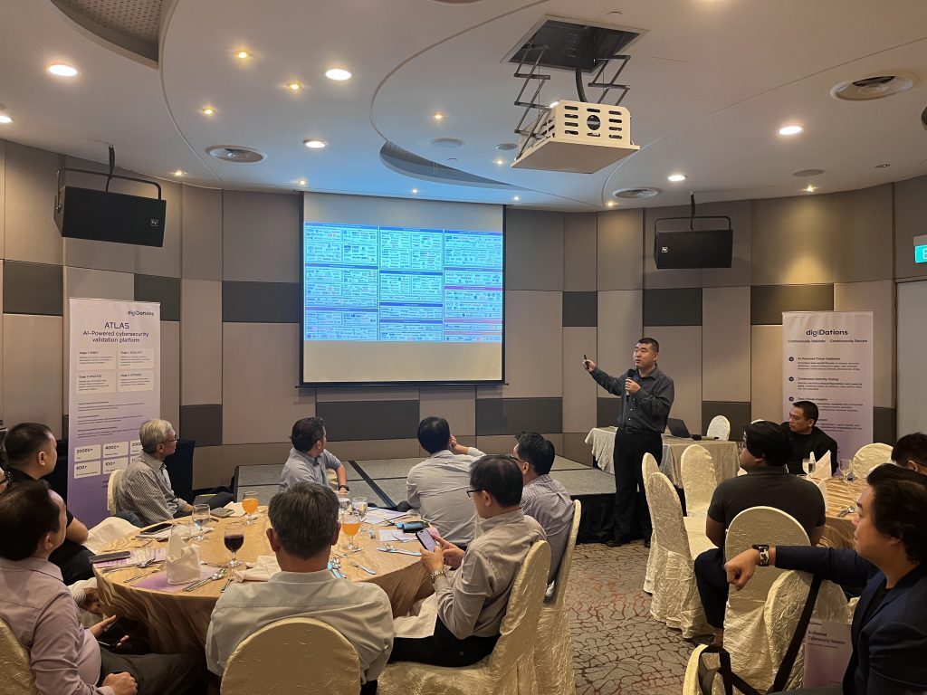 Guests seated at dinner tables during the digiDations and BitCyber CISO dinner