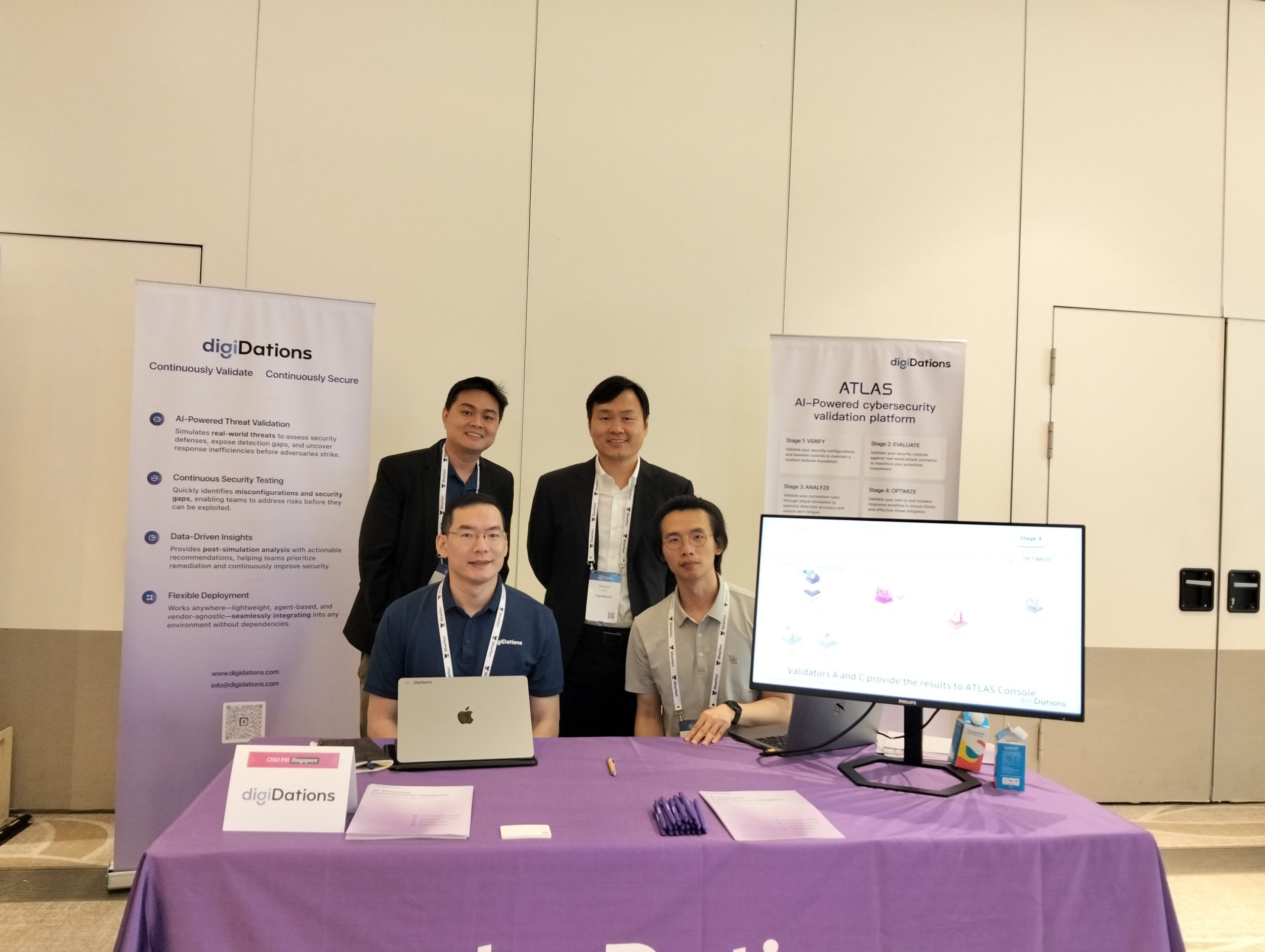 digiDations team members at the ATLAS booth at CISO FSI Singapore 2025