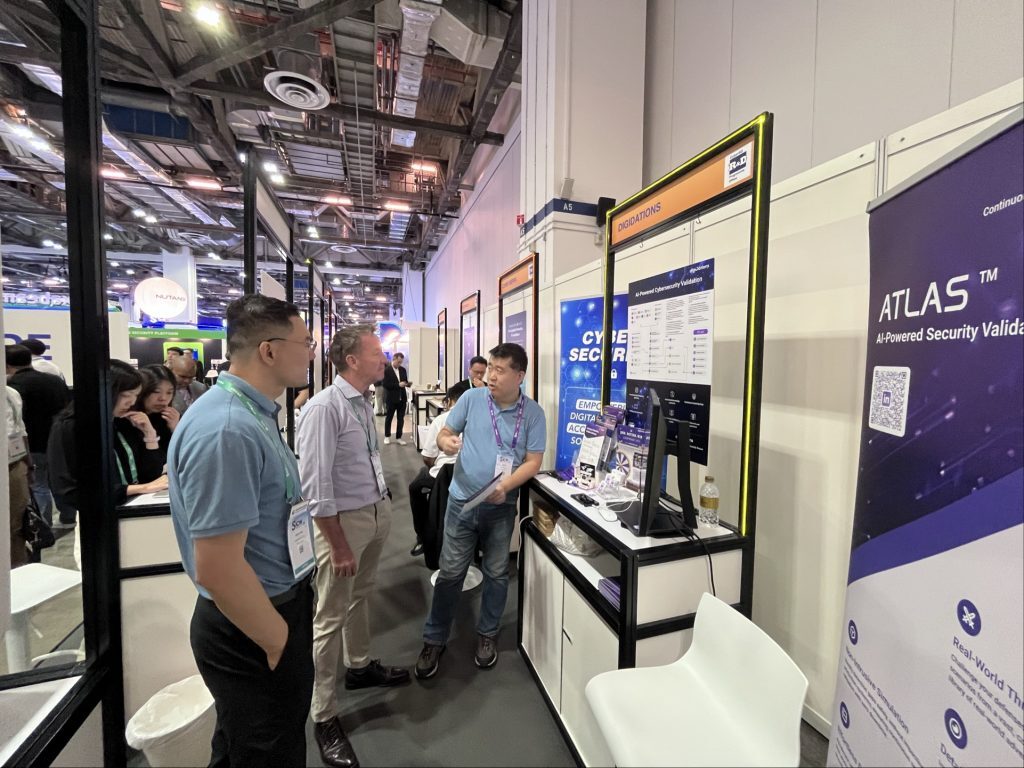 Visitors at the digiDations ATLAS display at GovWare 2025