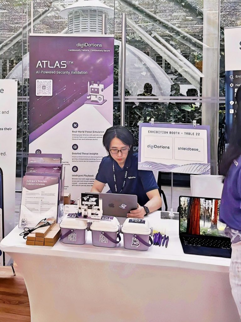 The digiDations ATLAS booth at Plug and Play APAC 2025